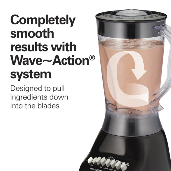 Hamilton Beach® Smoothie Blender 56 oz. Jar 10 Speeds Black & Reviews